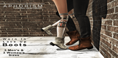 !APHORISM! Worn in-Lace-Up-Boots-Ad-TMD