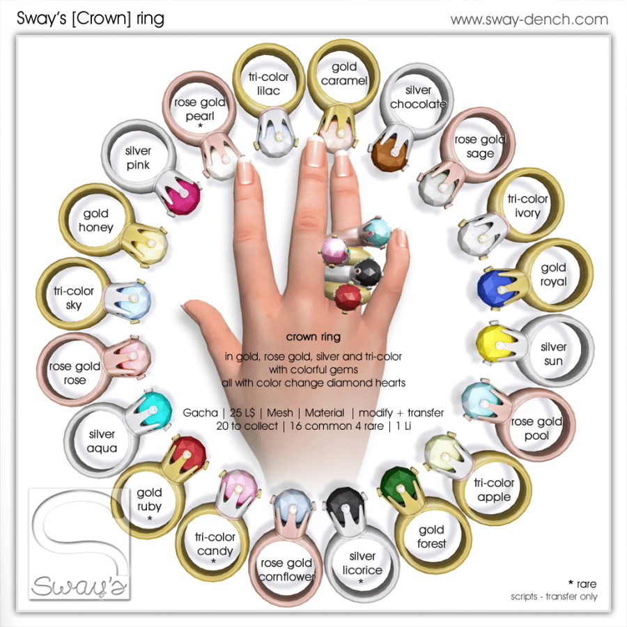 Sway's [Crown] Ring Gacha Key (1024)