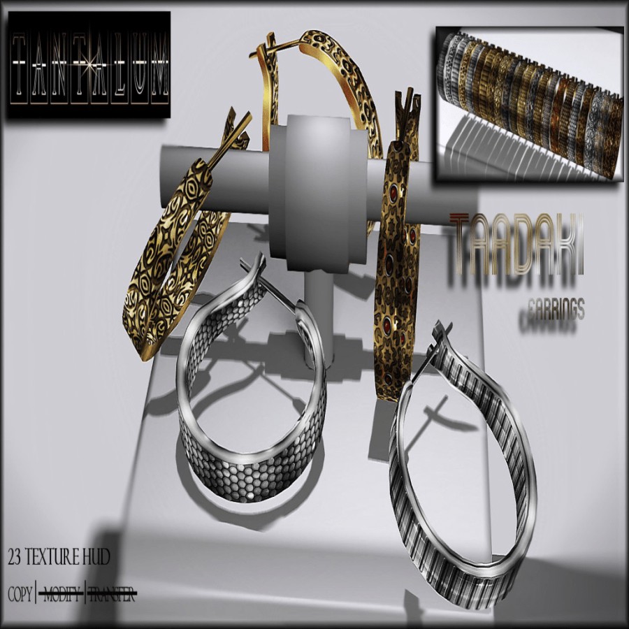 ~Tantalum~ Taadaki Earrings