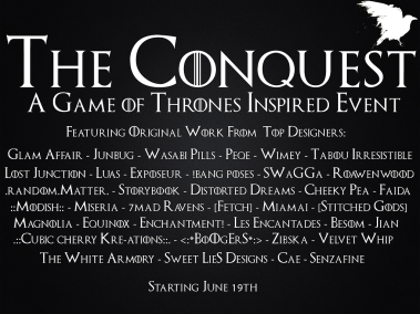 Conquest event poster