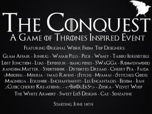 Conquest event poster