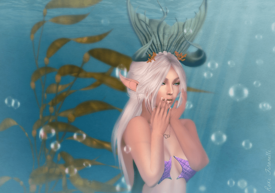 mermaid closeup