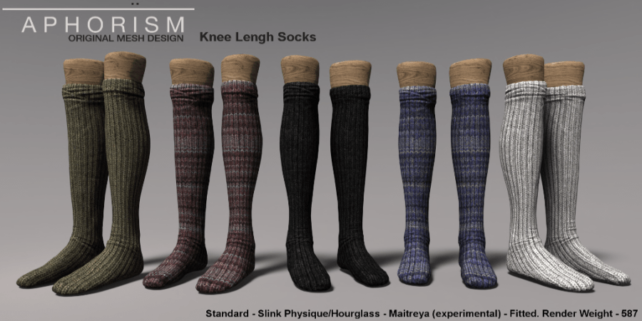 !APHORISM! Knee Sock Collection
