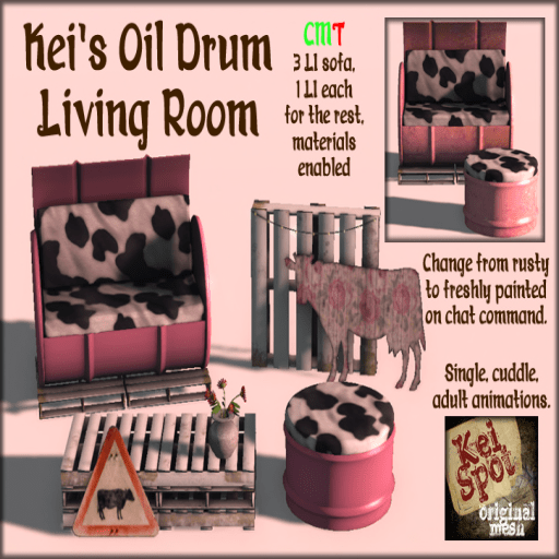 Kei's Oil Drum Living Room - BOXED