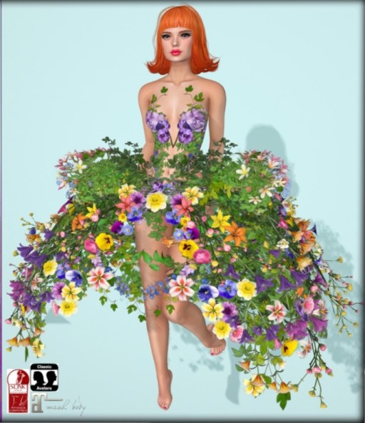 boudoir baroque flower skirt