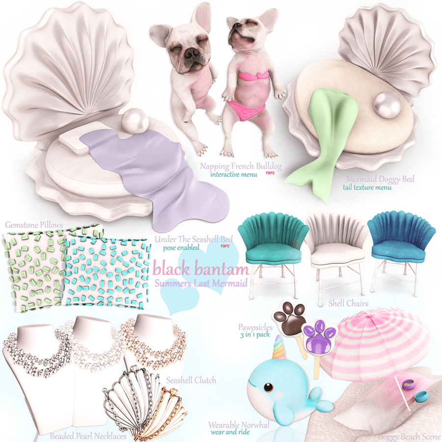 Black Bantam] Summers Last Mermaid Gacha Key 1024